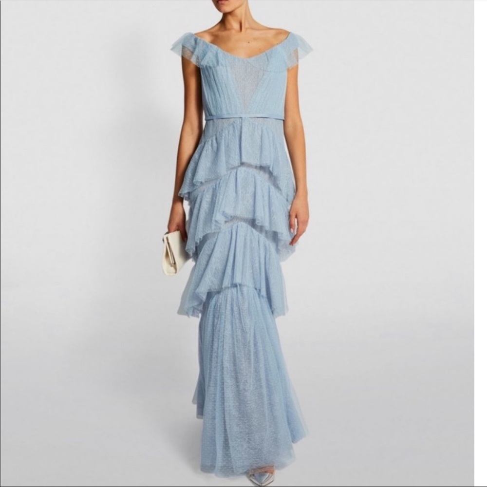 Marchesa Blue lace dress!